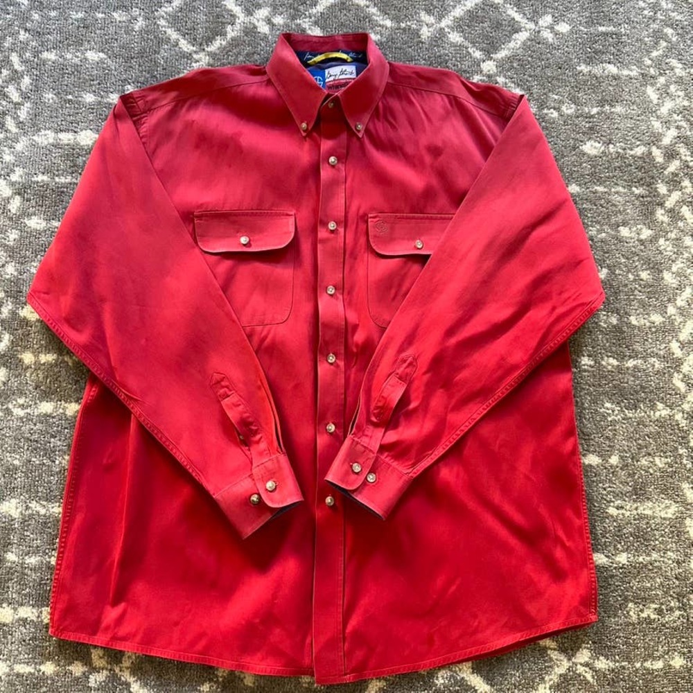 Wrangler Men's George Strait Two Pocket Button Long Sleeve Woven Shirt